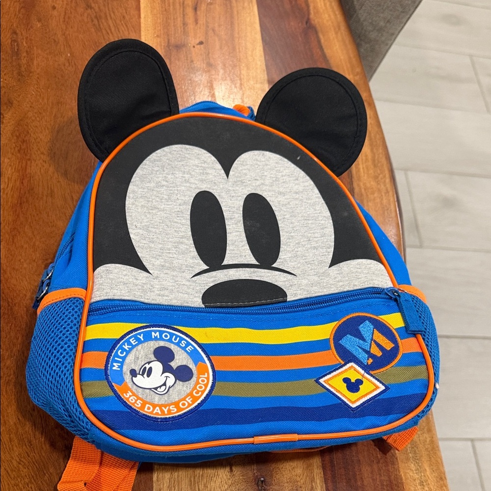 Disney Mickey Mouse Mini Backpack - Blue, Orange, and Black
